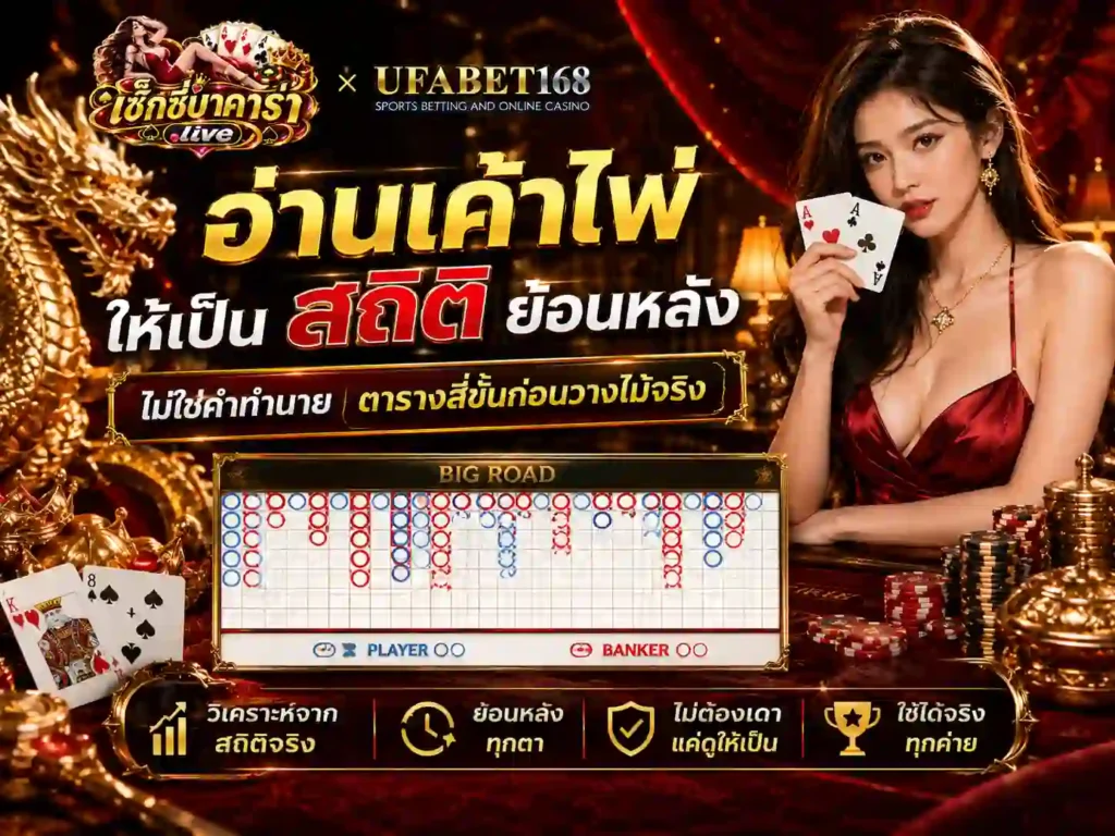 อ่านเค้าไพ่ ให้เป็น สถิติ ย้อนหลัง ตารางสี่ขั้นก่อนวางไม้จริง